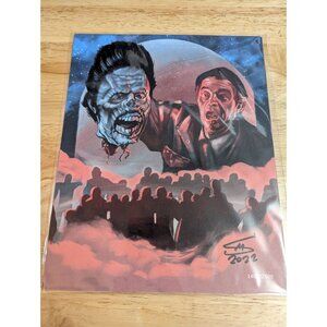 Return of Living Dead 2 Fan Art Autographed 8x10 Photo Steve McAllister #1402